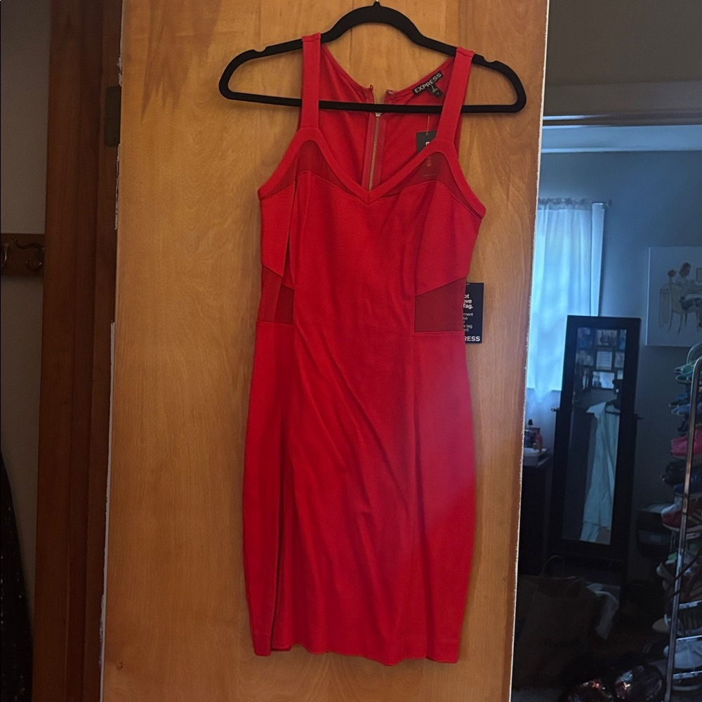Valentines Day NWT Express Red Sleeveless Dress
